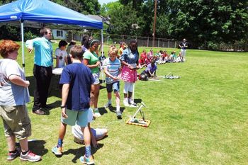 Building rockets at Dilworth Elementary