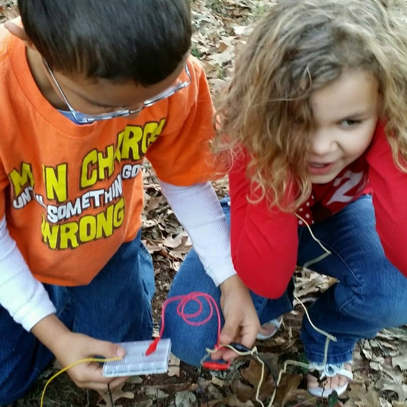 Student sharing their first radio