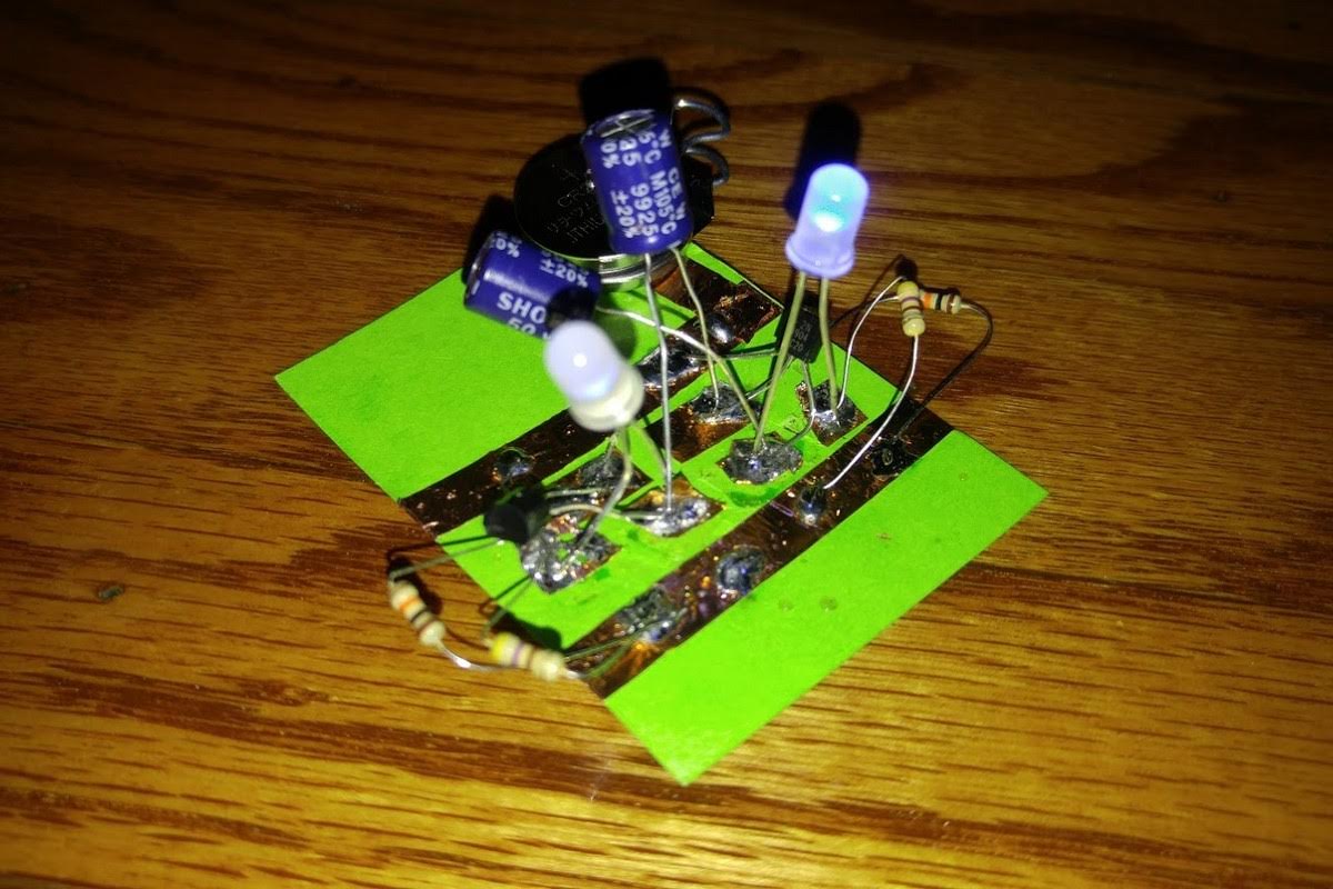 Paper flip-flop circuit