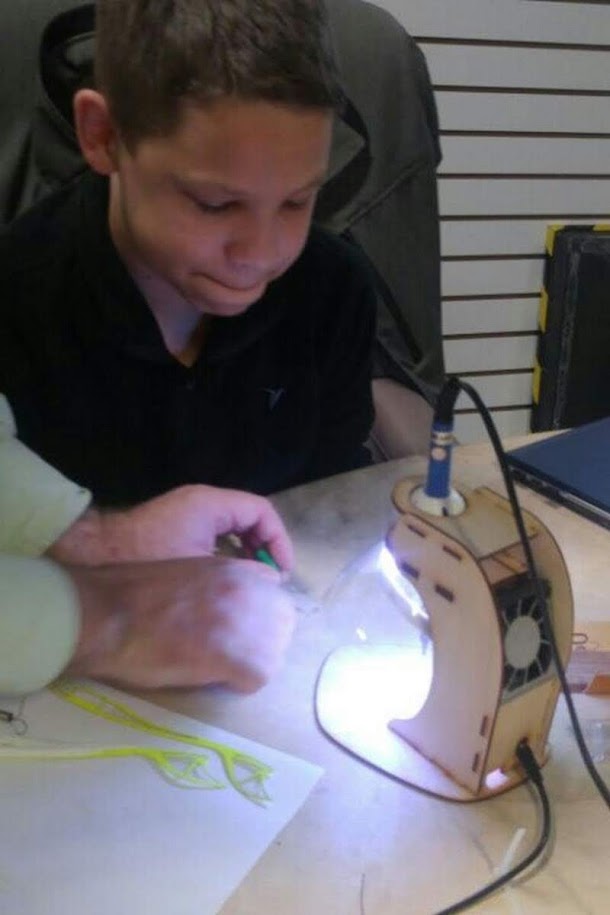 Professional soldering station setup